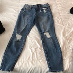 Ripped jeans medium blue